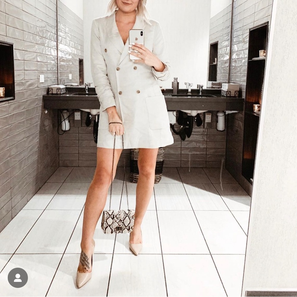 ASTR the Label blazer dress in beige